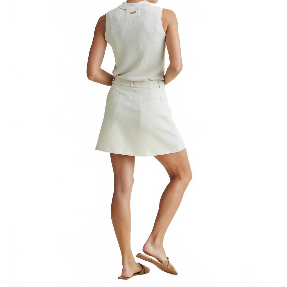 NEW A. PUTNAM cest tout skort in silver birch